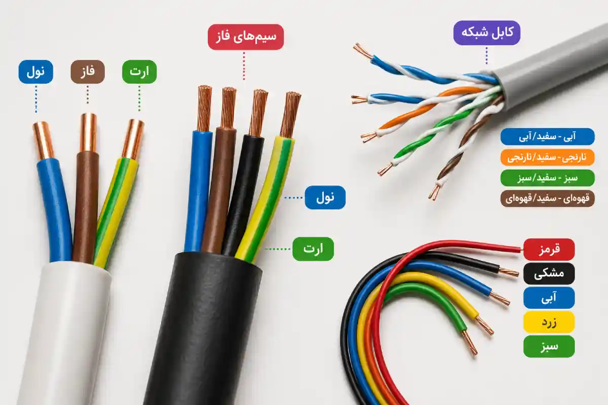 فروش عمده سیم و کابل مسین برای پیمانکاران و تابلوسازان